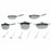 Primecook - Pentole Antiaderenti di Alta Qualità GIULIA – Batteria 14 pezzi linea Smeralda
