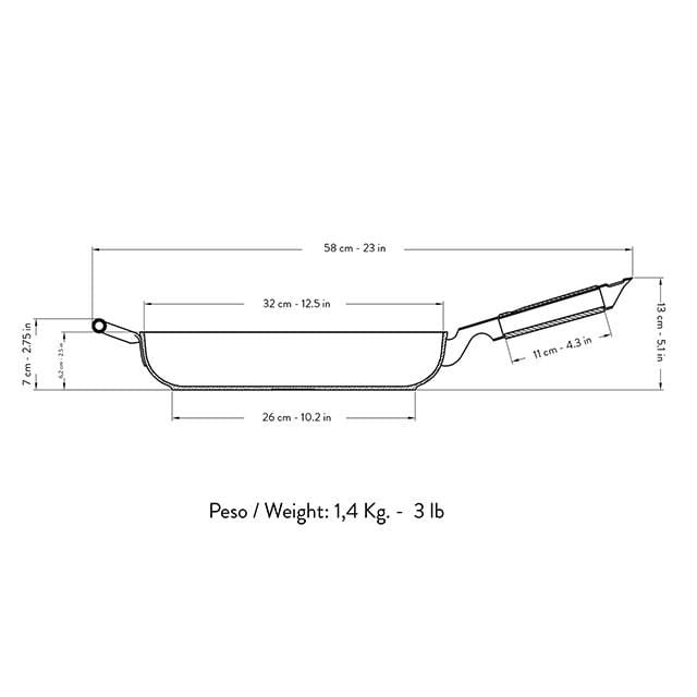 Primecook - Pentole Antiaderenti di Alta Qualità Padella antiaderente Smeralda 32 cm
