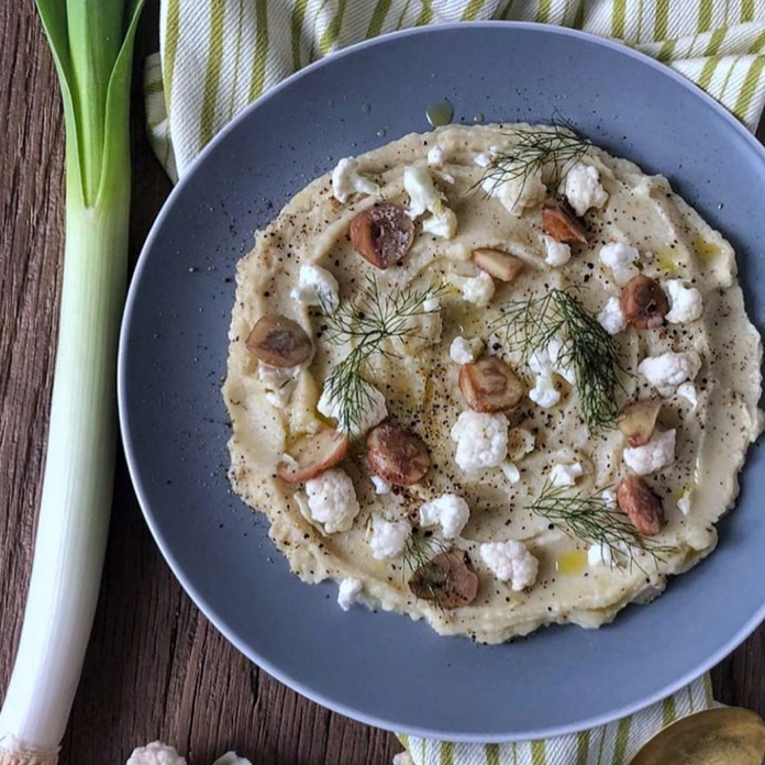 Ricetta purea di patate, porri e cavolfiori