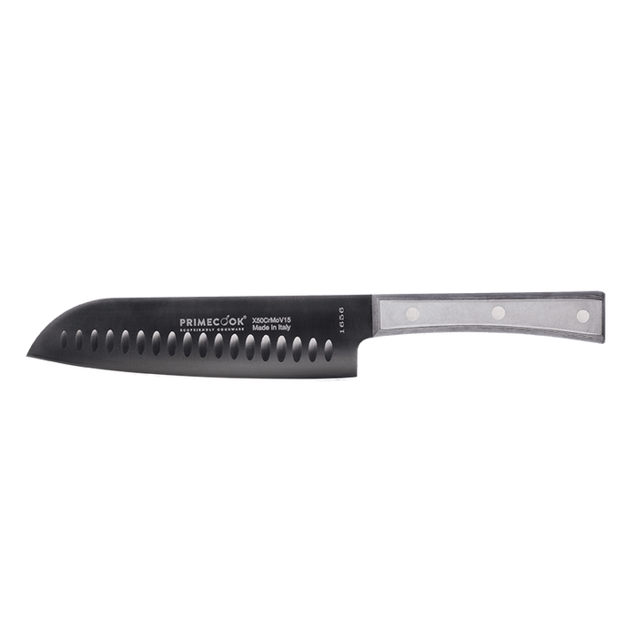 Primecook - Pentole Antiaderenti di Alta Qualità Coltello professionale Santoku Olivato 18 cm