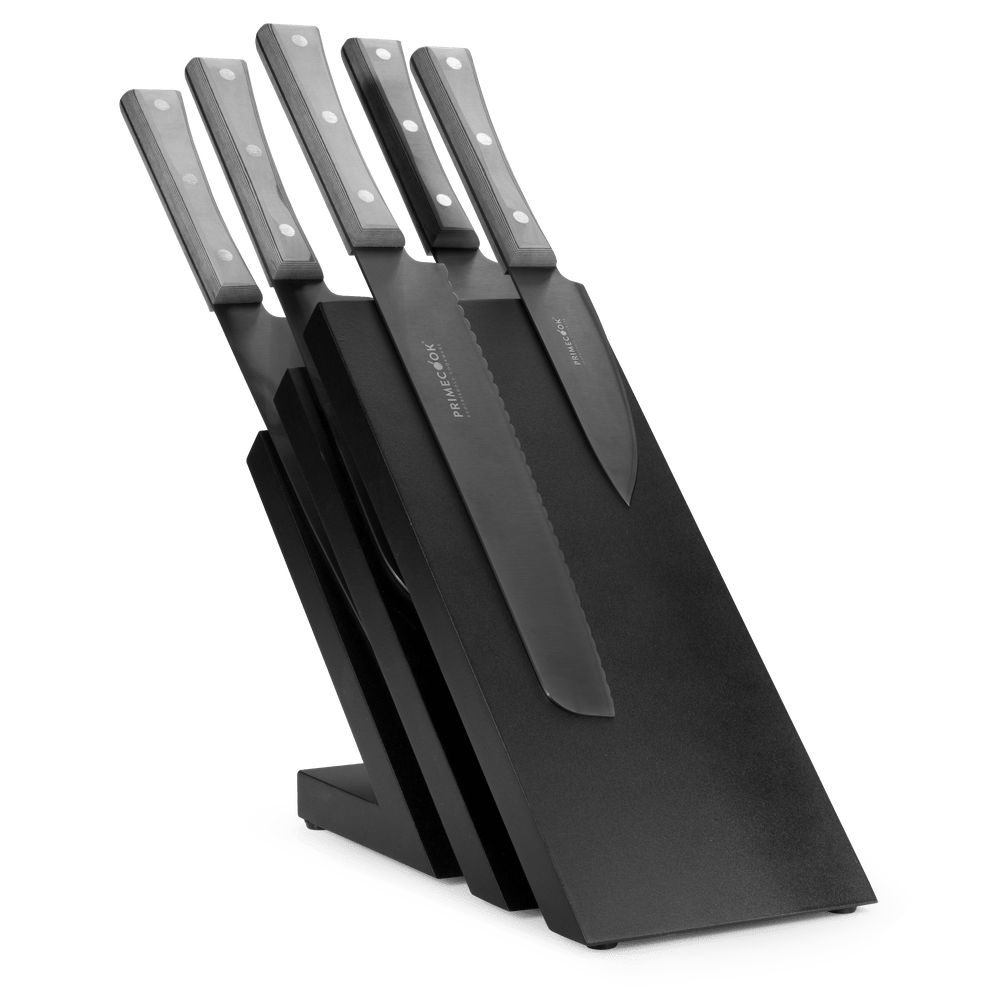 zayiko Ceppo magnetico per coltelli senza coltello in legno di acacia, supporto per coltelli su entrambi i lati per fino a 10 coltelli da cucina zayiko Ceppo magnetico per coltelli senza coltello in legno di acacia, supporto per coltelli su entrambi i lati per fino a 10 coltelli da cucina