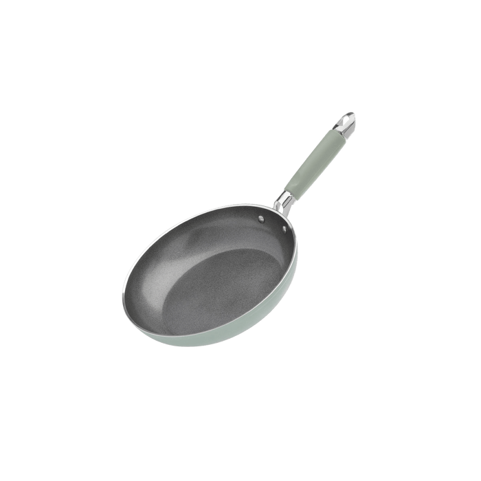 ANNA - Set of 1 Non-stick Smeralda Fry Pan 24 Cm (9.5 Inch) and 1 Sauce Pan  28 cm (11 Inch) with lids