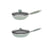 Primecook - Pentole Antiaderenti di Alta Qualità MARIA PERSONALIZZABILE - Set 2 padelle antiaderenti Smeralda con coperchi 24 e 28 cm