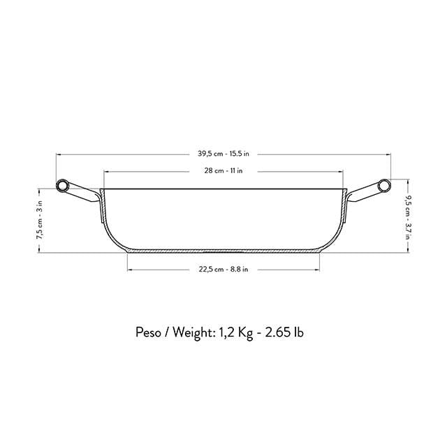 Primecook - Pentole Antiaderenti di Alta Qualità Tegame antiaderente basso 28 cm