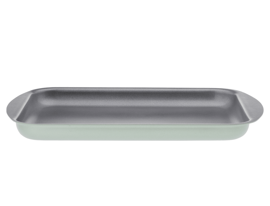 Primecook - Pentole Antiaderenti di Alta Qualità Teglia Antiaderente Rettangolare Bassa 35X27X3 Cm Personalizzabile