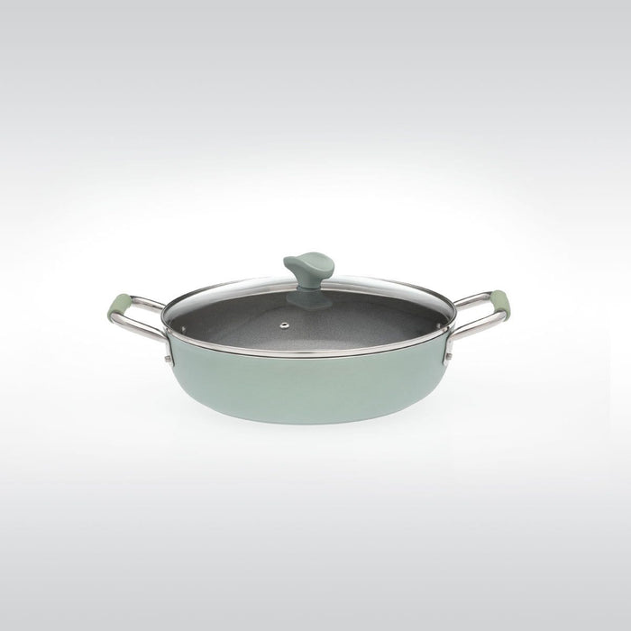 Primecook - Pentole Antiaderenti di Alta Qualità VERONICA PERSONALIZZABILE - Batteria 6 pezzi linea Smeralda